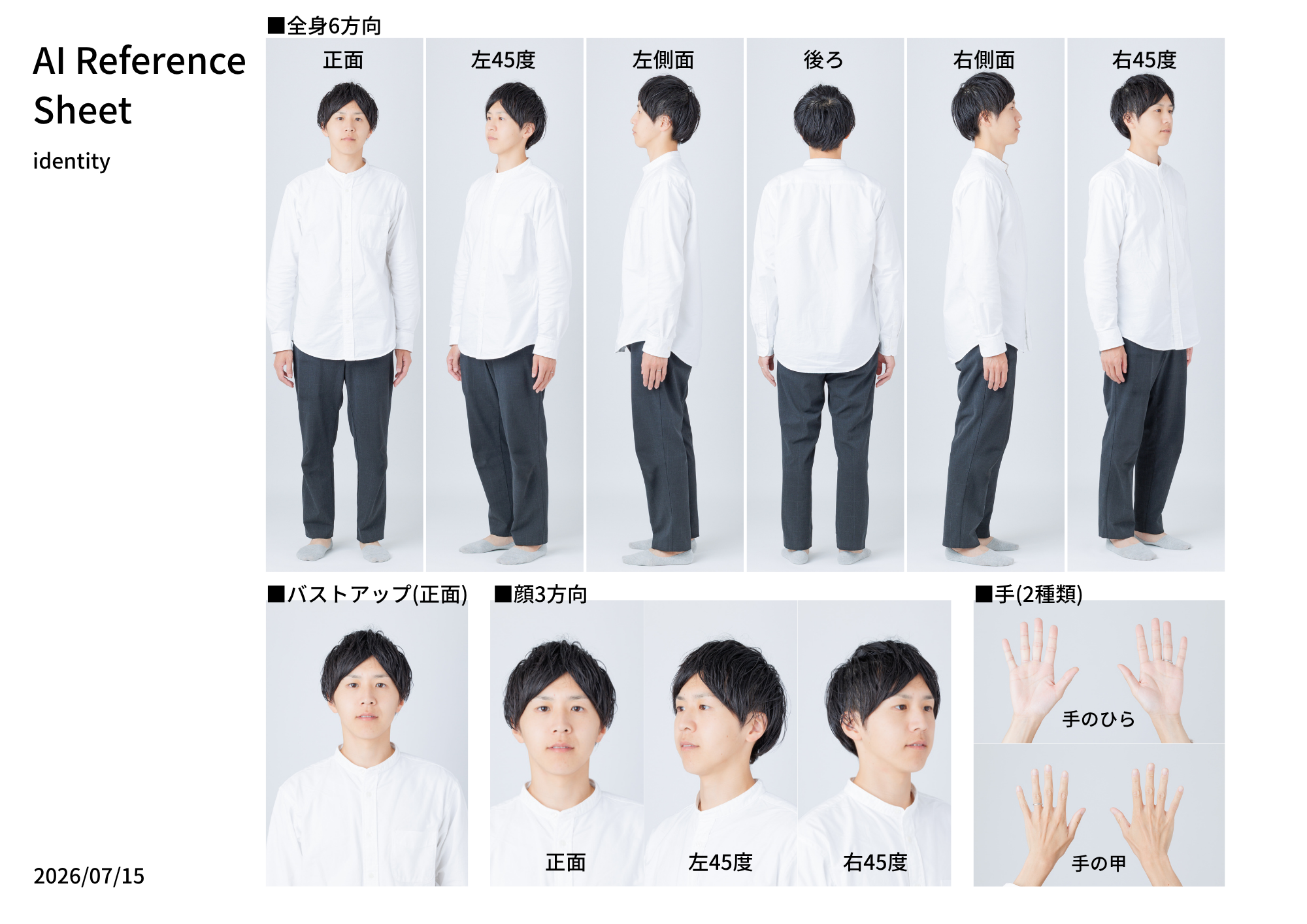 AIRS Identity Sheet - 本人特徴特定シート